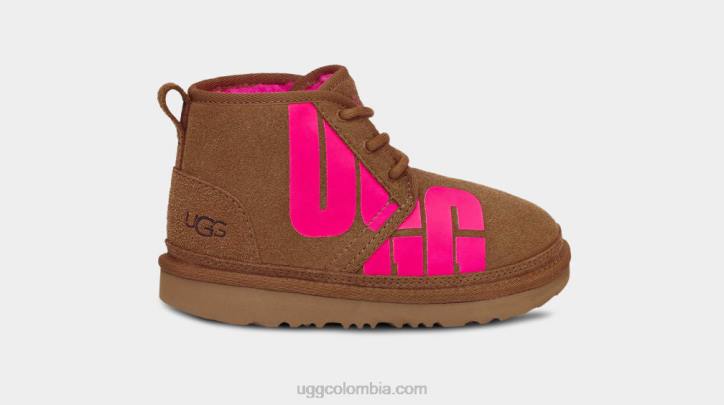 neumel chop castaño/rosa chicloso niños UGG 4VBT1789