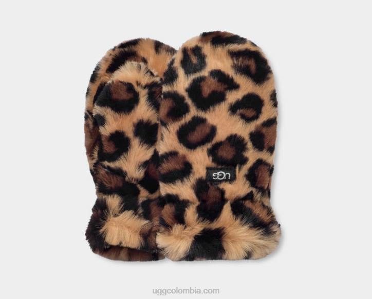 manopla de piel sintética manchas naturales niños UGG 4VBT1747
