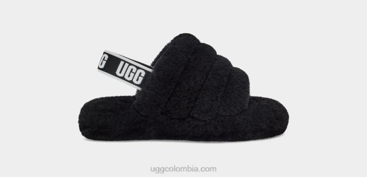 pelusa, sí, diapositiva negro niños UGG 4VBT1739