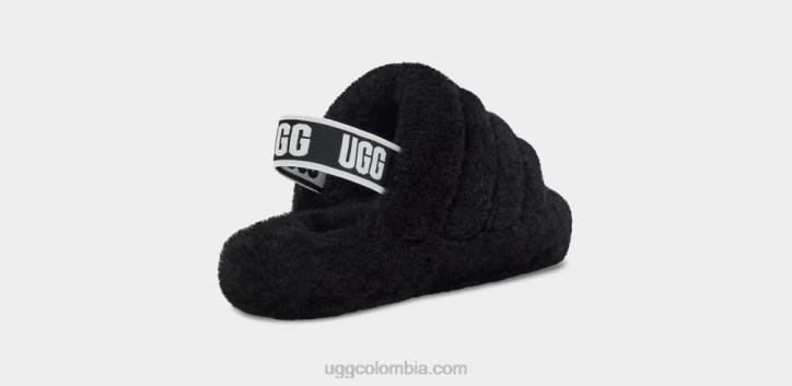 pelusa, sí, diapositiva negro niños UGG 4VBT1739