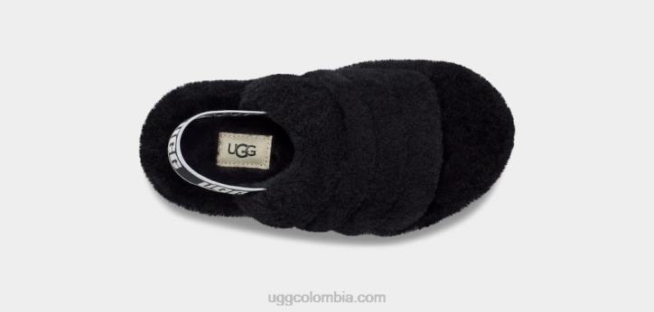 pelusa, sí, diapositiva negro niños UGG 4VBT1739