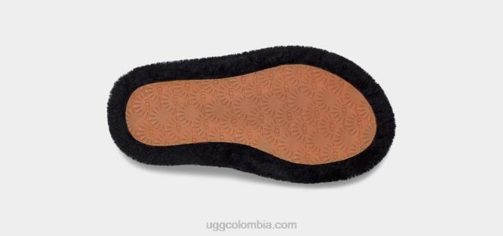 pelusa, sí, diapositiva negro niños UGG 4VBT1739