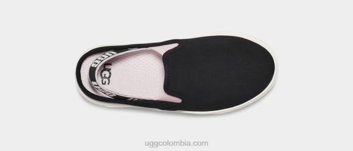 aivey negro/rosa concha niños UGG 4VBT263