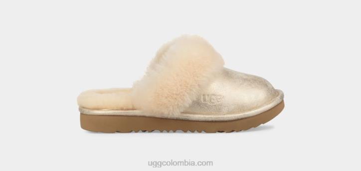 pantuflas acogedoras ii metalizadas oro niños UGG 4VBT2087