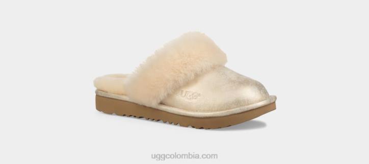 pantuflas acogedoras ii metalizadas oro niños UGG 4VBT2087