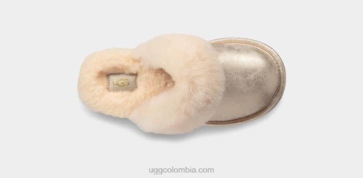 pantuflas acogedoras ii metalizadas oro niños UGG 4VBT2087