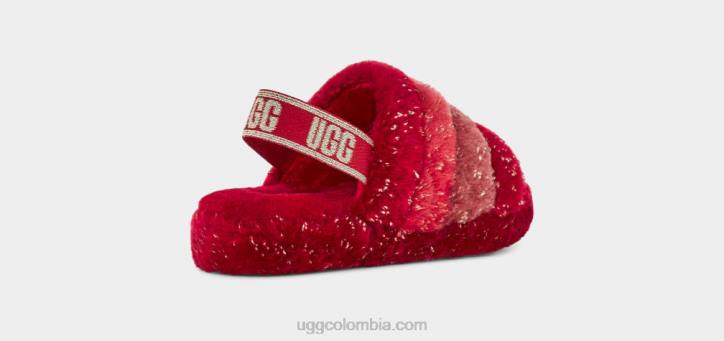 pelusa sí brillo metálico multi multi rojo niños UGG 4VBT245