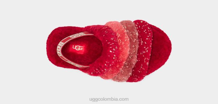 pelusa sí brillo metálico multi multi rojo niños UGG 4VBT245