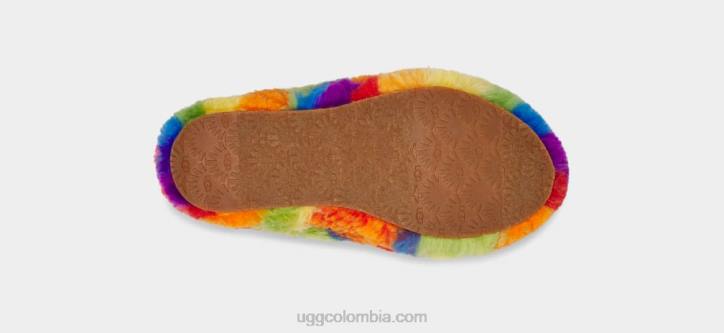 pelusa sí diapositiva cali collage rayas arcoiris niños UGG 4VBT262