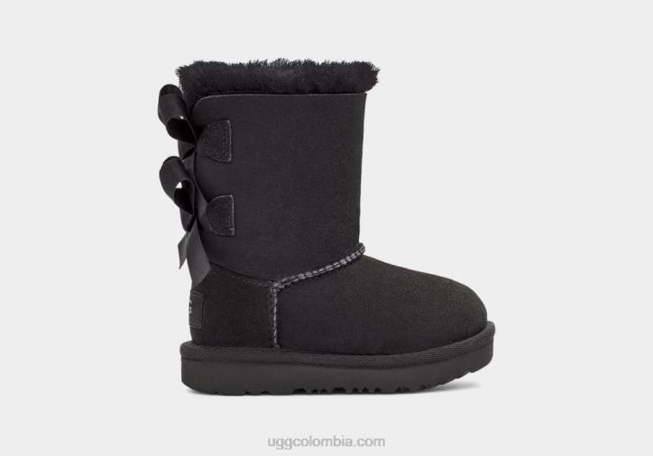 bota bailey bow ii negro niños pequeños UGG 4VBT1956