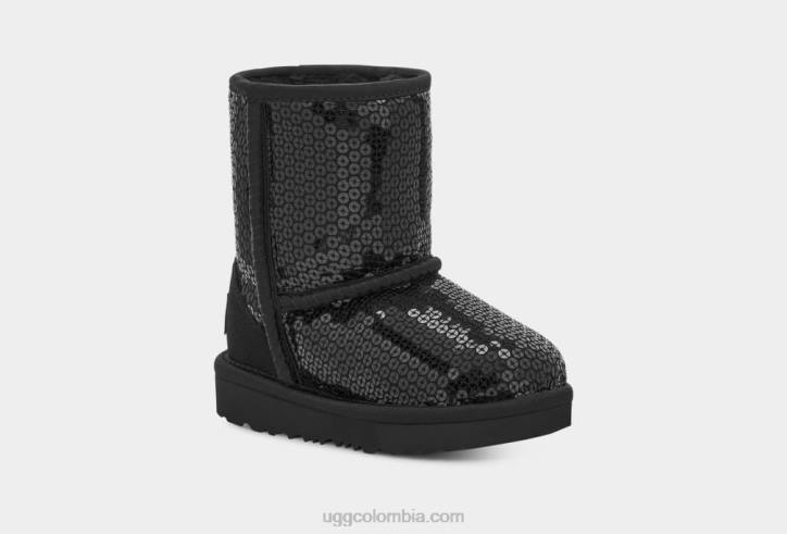lentejuelas gruesas cortas clásicas negro niños pequeños UGG 4VBT2093