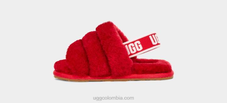 pelusa, sí, diapositiva rojo samba niños pequeños UGG 4VBT1990