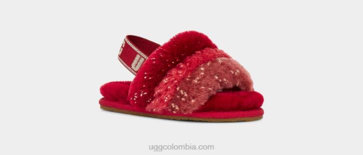 pelusa sí brillo metálico multi rojo niños pequeños UGG 4VBT320